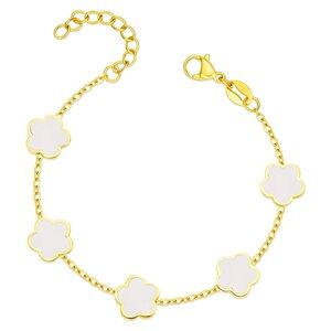 18K GOLD PLATED STAINLESS STEEL FLOWER MEADOW